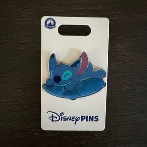 New 2026 Disney Parks Pin Sleeping Stitch On Pillow Open Edition Pin
